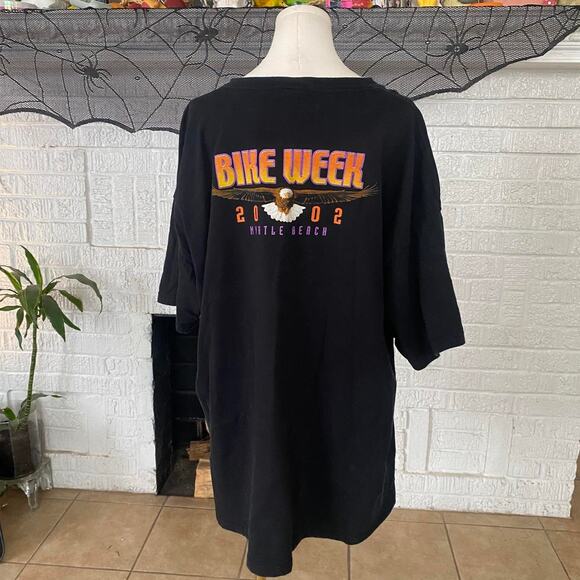 Vintage y2k 2002 bike week tee - Picture 3 of 4